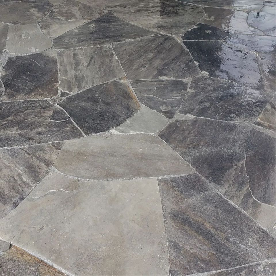 a stone floor